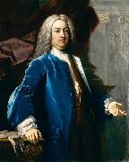 Portrait of a Gentlemen in Blue Jacket